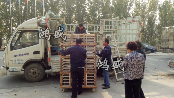 安徽淮南潘集区蒸房发货现场，馒头设备安装现场，大型蒸箱定制